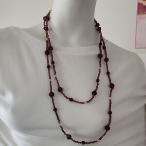 Cookie Lee Purple Beaded Necklace